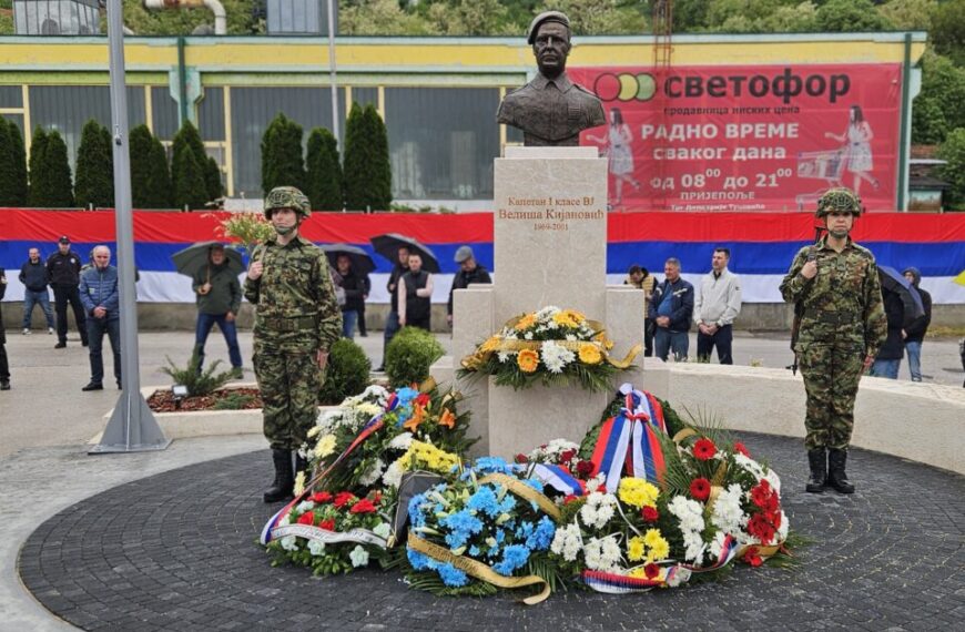 У Пријепољу откривен споменик капетану Велиши Кијановићу